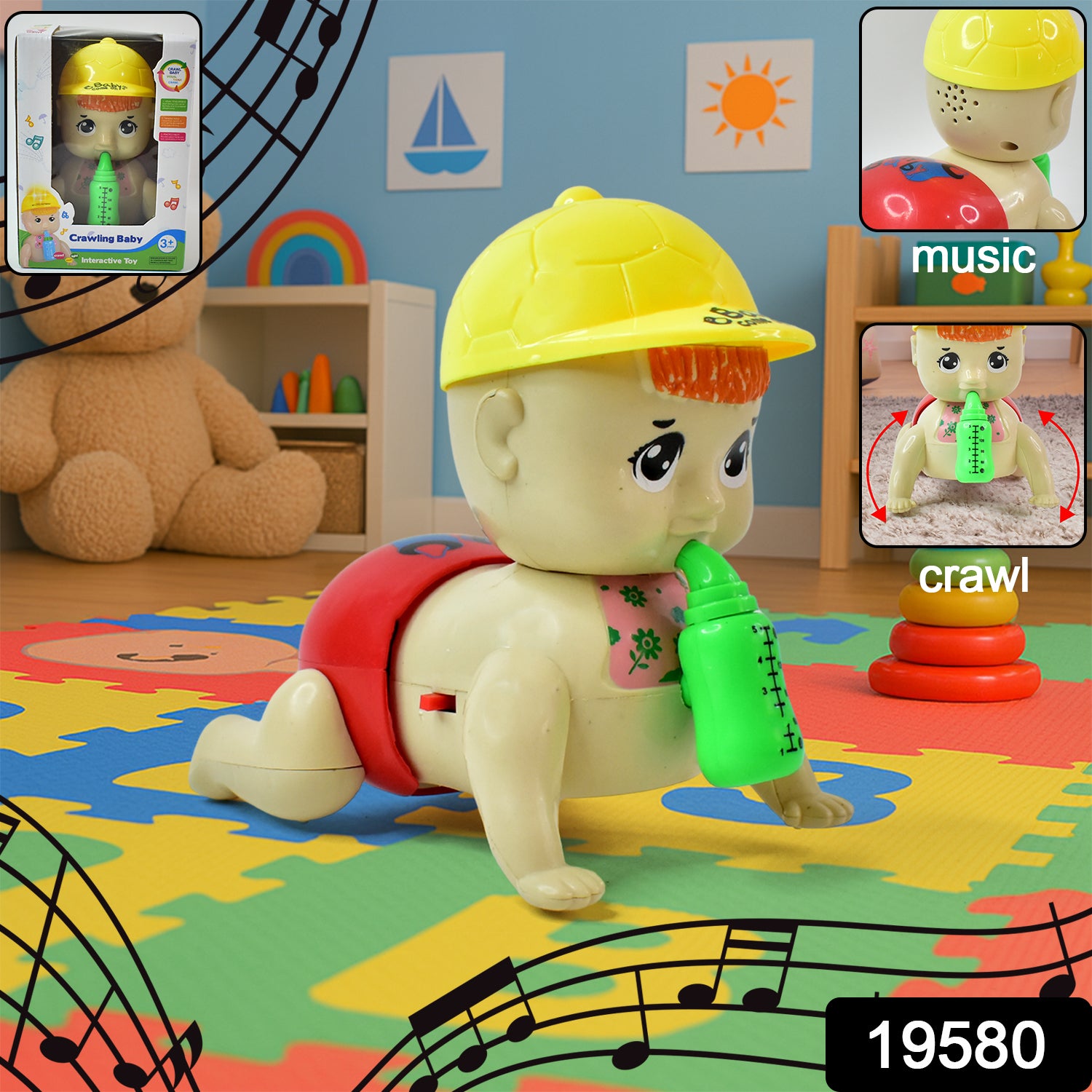 Battery Operated Crawling Baby Toy With Music Battery Operated Crawling Baby Toy With Music